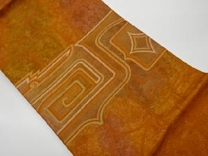 リサイクル　抽象模様織出し名古屋帯